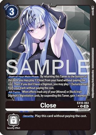 Close (Limited Foil) (EX10-063) - [Sinister Order] Foil - Trinity Hobby