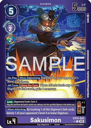 Sakusimon (Limited Foil) (EX10-043) - [Sinister Order] Foil