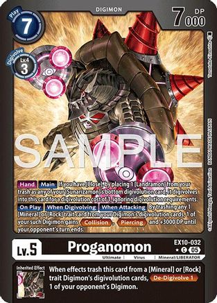 Proganomon (Limited Foil) (EX10-032) - [Sinister Order] Foil - Trinity Hobby