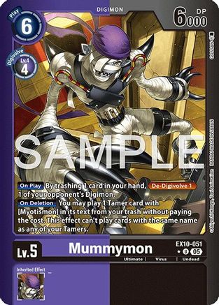 Mummymon (Limited Foil) (EX10-051) - [Sinister Order] Foil - Trinity Hobby