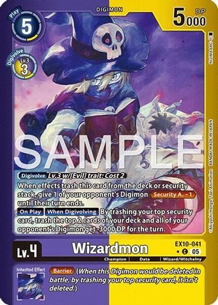 Wizardmon (Limited Foil) (EX10-041) - [Sinister Order] Foil - Trinity Hobby
