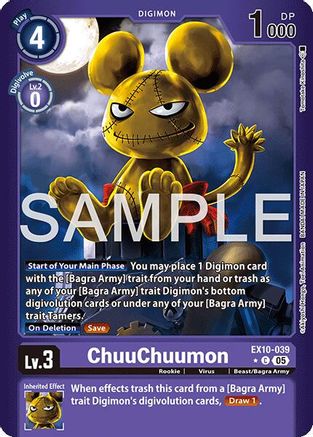 ChuuChuumon (Limited Foil) (EX10-039) - [Sinister Order] Foil