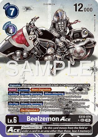 Beelzemon ACE (Alternate Art) (EX10-074) - [Sinister Order] Foil