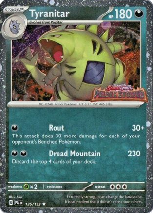 Tyranitar (Paldea Evolved Stamp) - (135/null) Holofoil [Miscellaneous Cards & Products]