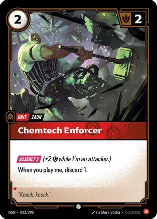 Chemtech Enforcer (003/298) - Origins Foil - Trinity Hobby