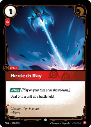 Hextech Ray (009/298) - Origins Foil - Trinity Hobby