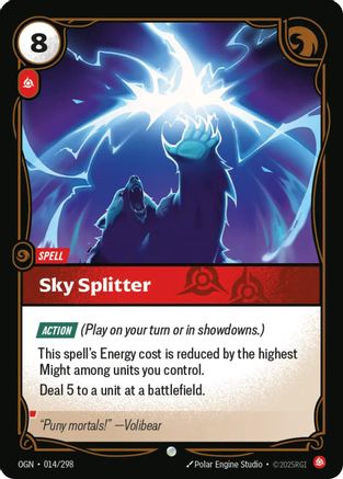 Sky Splitter (014/298) - Origins Foil - Trinity Hobby