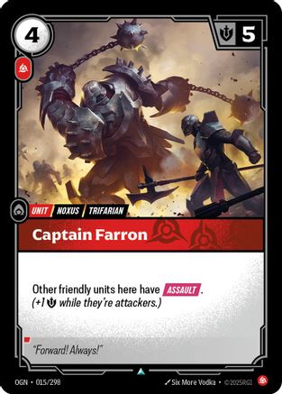 Captain Farron (015/298) - Origins Foil - Trinity Hobby
