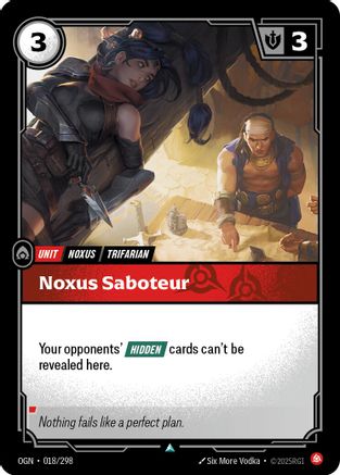 Noxus Saboteur (018/298) - Origins - Trinity Hobby