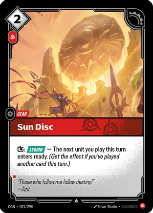 Sun Disc (021/298) - Origins Foil - Trinity Hobby