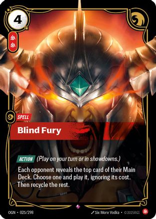 Blind Fury (025/298) - Origins - Trinity Hobby