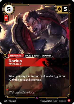 Darius - Trifarian (027/298) - Origins - Trinity Hobby