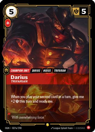 Darius - Trifarian (Alternate Art) (027a/298) - Origins - Trinity Hobby