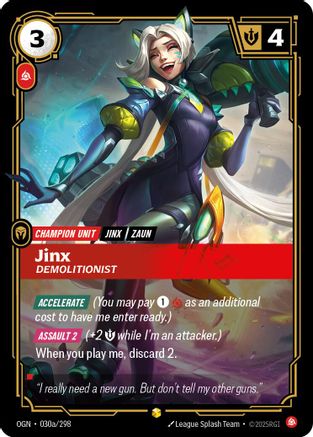 Jinx - Demolitionist (Alternate Art) (030a/298) - Origins - Trinity Hobby