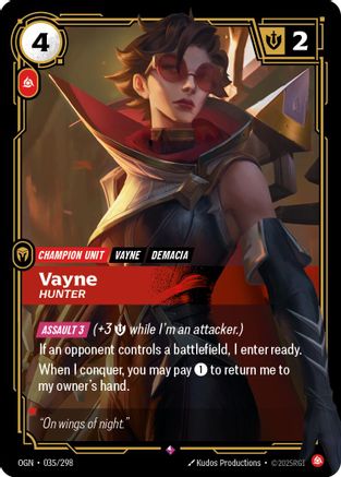 Vayne - Hunter (035/298) - Origins - Trinity Hobby