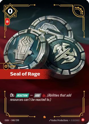 Seal of Rage (040/298) - Origins - Trinity Hobby
