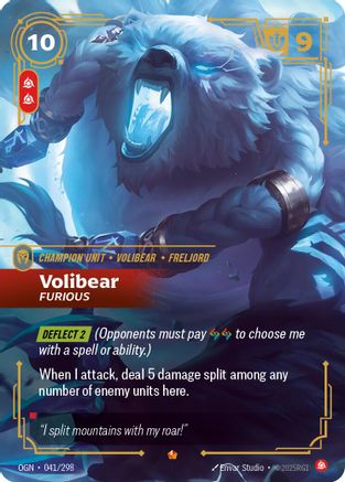 Volibear - Furious (041/298) - Origins - Trinity Hobby