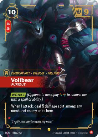 Volibear - Furious (Alternate Art) (041a/298) - Origins - Trinity Hobby