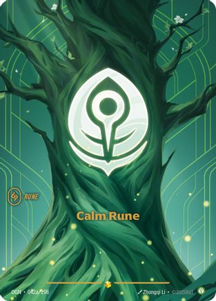 Calm Rune (Alternate Art) (042a/298) - Origins - Trinity Hobby
