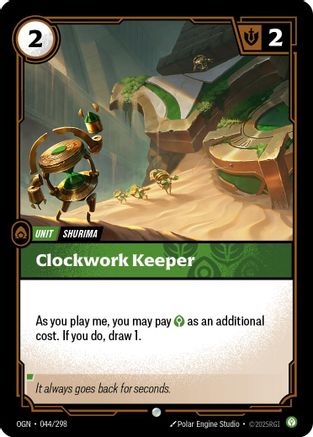 Clockwork Keeper (044/298) - Origins Foil - Trinity Hobby