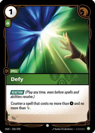 Defy (045/298) - Origins - Trinity Hobby
