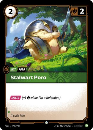 Stalwart Poro (052/298) - Origins Foil - Trinity Hobby