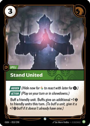 Stand United (053/298) - Origins Foil - Trinity Hobby