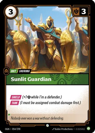 Sunlit Guardian (054/298) - Origins Foil - Trinity Hobby