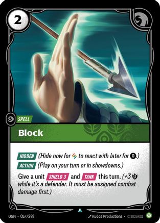 Block (057/298) - Origins Foil - Trinity Hobby