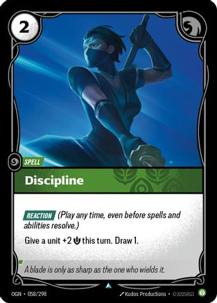 Discipline (058/298) - Origins - Trinity Hobby