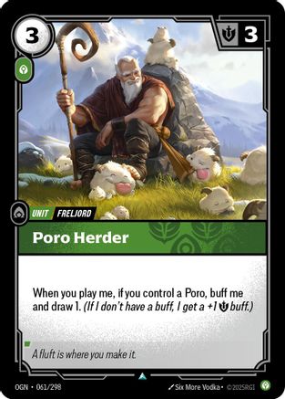 Poro Herder (061/298) - Origins Foil - Trinity Hobby