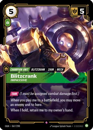 Blitzcrank - Impassive (067/298) - Origins - Trinity Hobby