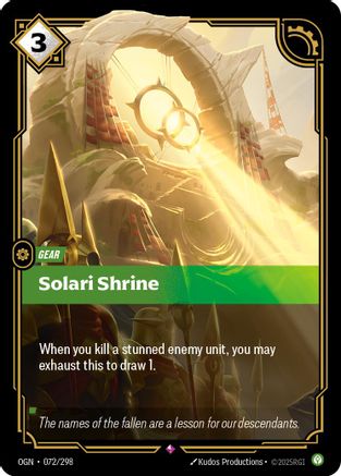 Solari Shrine (072/298) - Origins - Trinity Hobby