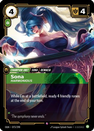 Sona - Harmonious (073/298) - Origins - Trinity Hobby