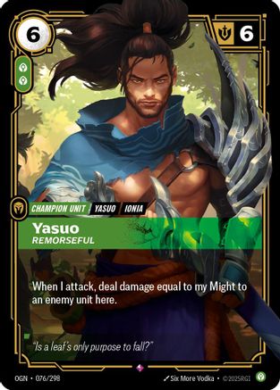 Yasuo - Remorseful (076/298) - Origins - Trinity Hobby