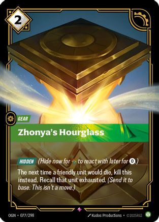 Zhonya's Hourglass (077/298) - Origins - Trinity Hobby