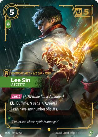 Lee Sin - Ascetic (Alternate Art) (078a/298) - Origins - Trinity Hobby