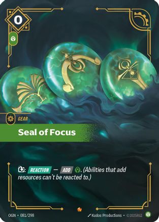 Seal of Focus (081/298) - Origins - Trinity Hobby