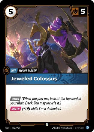 Jeweled Colossus (086/298) - Origins - Trinity Hobby