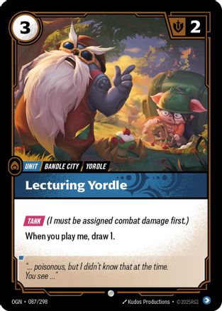 Lecturing Yordle (087/298) - Origins - Trinity Hobby