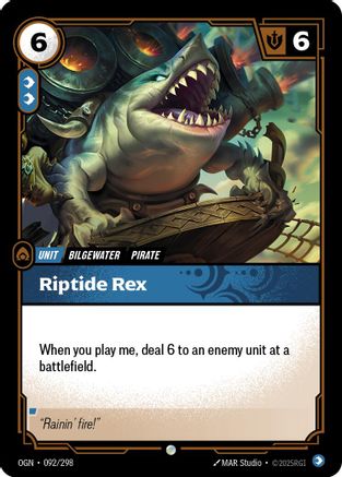 Riptide Rex (092/298) - Origins - Trinity Hobby