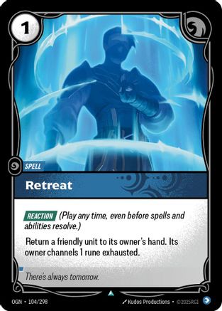 Retreat (104/298) - Origins Foil - Trinity Hobby