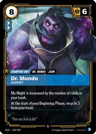 Dr. Mundo - Expert (109/298) - Origins - Trinity Hobby