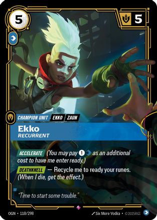 Ekko - Recurrent (110/298) - Origins - Trinity Hobby