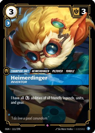 Heimerdinger - Inventor (111/298) - Origins - Trinity Hobby