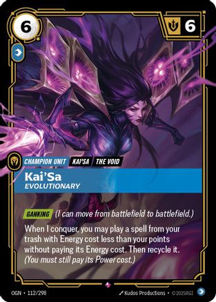 Kai'Sa - Evolutionary (112/298) - Origins - Trinity Hobby