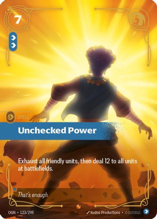 Unchecked Power (123/298) - Origins - Trinity Hobby