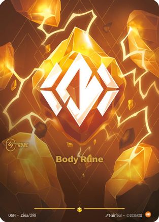 Body Rune (Alternate Art) (126a/298) - Origins - Trinity Hobby
