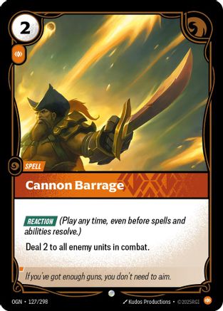 Cannon Barrage (127/298) - Origins - Trinity Hobby