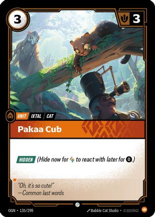Pakaa Cub (135/298) - Origins Foil - Trinity Hobby